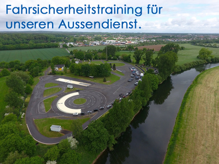 Luftaufnahme des Fahrsicherheitstraining