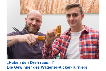 Gewinner des Wagener Kickerturniers