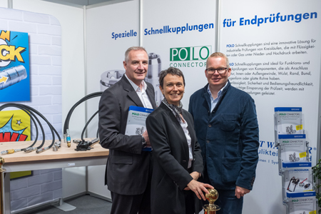 Gemeinsamer Messestand von Wagener Hydraulik und POLO Connectors