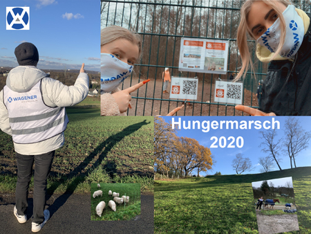 Collage aus Bildern vom Hungermarsch